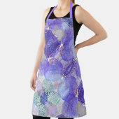 Schattierungen von Lavendel und grünen Abstrakten Schürze (InSitu)