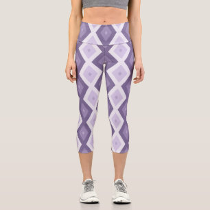 Schattierungen von Lavendeldiamanten Capri Leggings