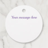 Schattierungen von Lavendeldiamanten Geschenkanhänger (Rückseite)