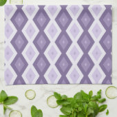 Schattierungen von Lavendeldiamanten Geschirrtuch (Gefaltet)