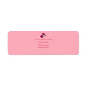 Schattierungen von Magenta Rosa Moderne Hochzeit (Vorne)