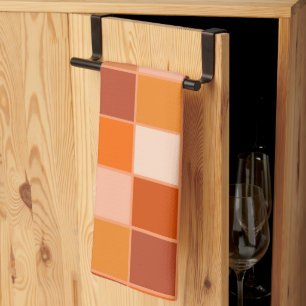 Schattierungen von Orange Squares Küchentücher