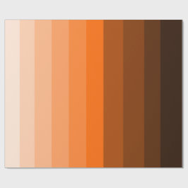 Schattierungen von Orange Wrapping Paper Geschenkpapier