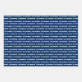 Schattierungen von Papierblättern für blaue Trauze Geschenkpapier Set (Vorderseite 3)