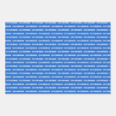 Schattierungen von Papierblättern für blaue Trauze Geschenkpapier Set (Vorderseite 2)