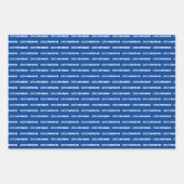 Schattierungen von Papierblättern für blaue Trauze Geschenkpapier Set (Vorderseite)