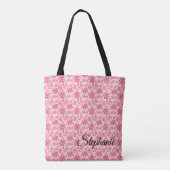 Schattierungen von rosa Daisies Tasche (Rückseite)