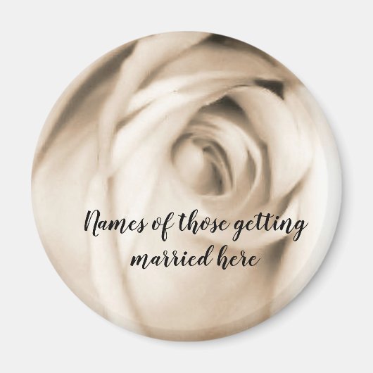 Schattierungen von Vanille-Rose-Magneten Magnet (Vorne)