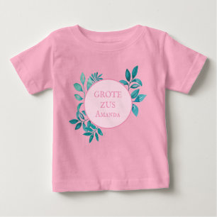 Schattig Grote Zus aanpasbaar naam Baby T-shirt
