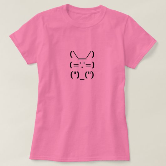 Schattig konijntje T-shirt (Design vorne)