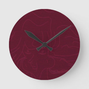 Schattige Animation Runde Wanduhr