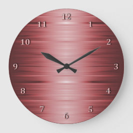 Schattige Burgundy Ruby Red Wall Clock Große Wanduhr