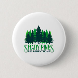 Schattige Kiefern-Fichte Outdoor-Wanderung Button