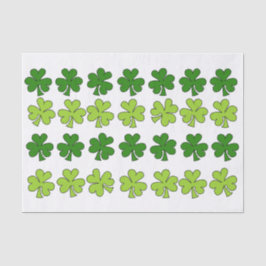 Schattige Kleeblätter Seidenpapier