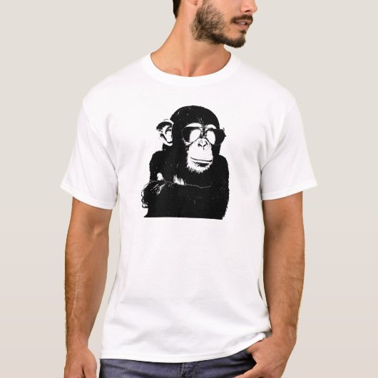 Schattige Monkey.gif T-Shirt (Vorderseite)