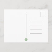 Schattige Muis Met Bloemen Welkom Nieuwe Baby  Postkarte (Rückseite)