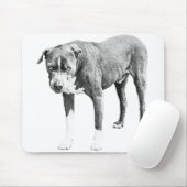 Schattige Pit Bull-Schreibtisch Mousepad (Mit Mouse)