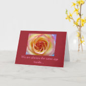 Schattige Rose - Geburtstag Karte (Gelbe Blume)