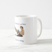 Schattige Verein-Tasse Damen-Buch Kaffeetasse (VorderseiteRechts)