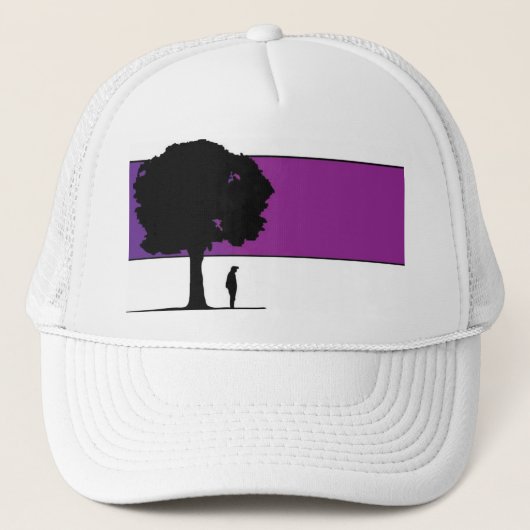 schattiger Baum Truckerkappe (Vorderseite)