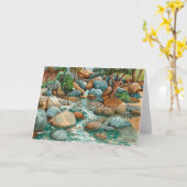 Schattiger Nebenfluss, Nevada-Stadt CA Karte (Gelbe Blume)