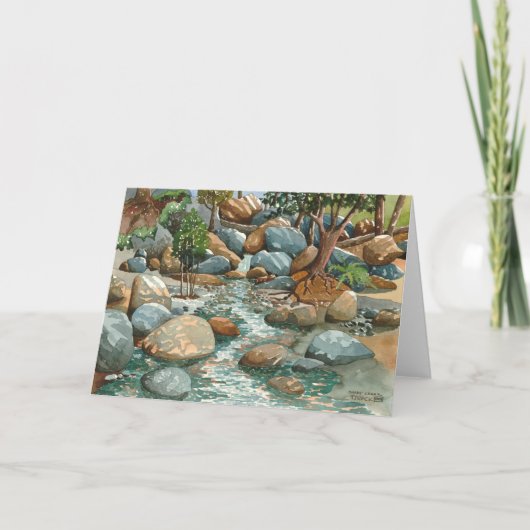 Schattiger Nebenfluss, Nevada-Stadt CA Karte (Vorderseite)