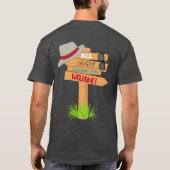 Schattiges Charakter-Unisexzeichen T-Shirt (Rückseite)