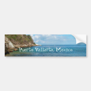 Schattiges Strand-Durchgehen; Puerto Vallarta, Autoaufkleber