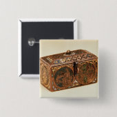 Schatulle, 13. Jahrhundert Button (Vorne & Hinten)