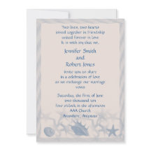 Schatz am Meer Einladung zur Hochzeit