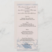 Schatz am Meer Hochzeitsmenü Menükarte (Vorne/Hinten)