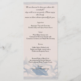 Schatz am Meer Hochzeitsmenü Menükarte