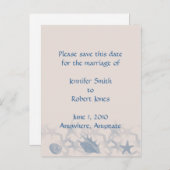 Schatz am Meer Save the Date, Postkarte (Vorne/Hinten)