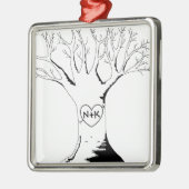 "Schatz-Baum-" Verzierung Ornament Aus Metall (Links)