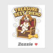 Schatz Best Friend Beagle Hund Aufkleber (Blatt)