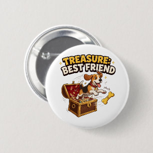 Schatz Beste-Freund-Beagle Button
