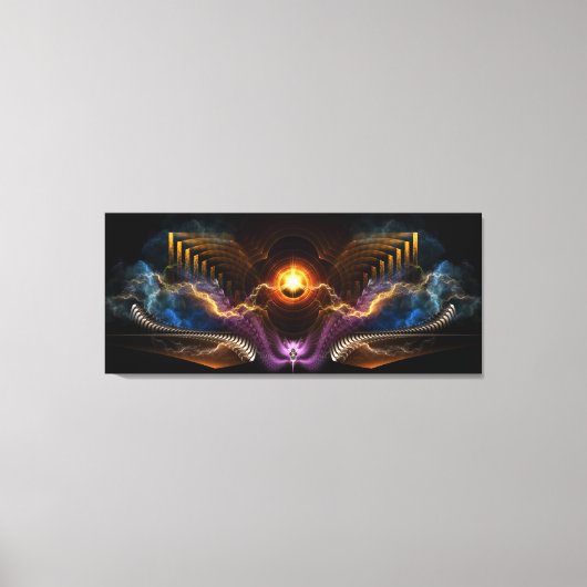 Schatz der nächtlichen Fraktal Art Wrapped Canvas  Leinwanddruck (Vorderseite)