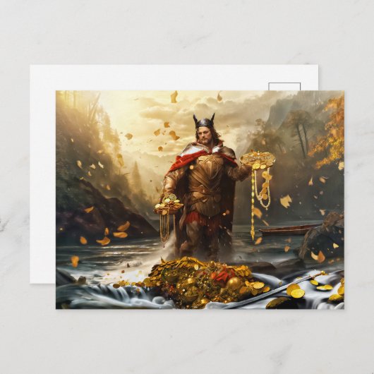 Schatz der Nibelungen am Rhein. Postkarte (Vorne/Hinten)