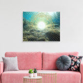 Schatz des Meeres - überzogene Leinwand (Insitu (Wohnzimmer))