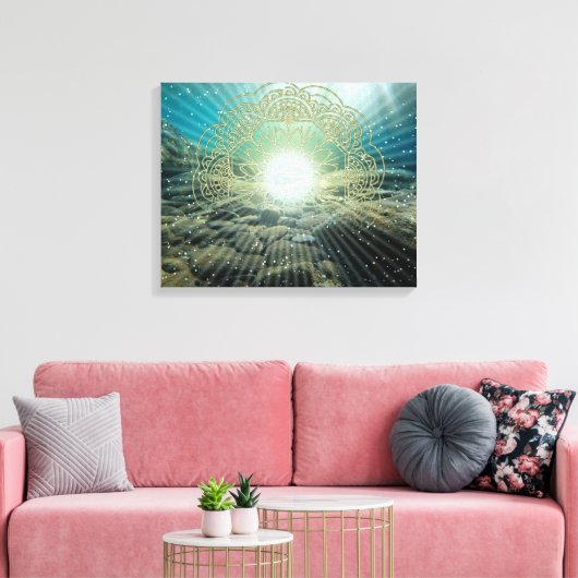 Schatz des Meeres - überzogene Leinwand (Insitu (Wohnzimmer))