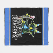 Schatz-Drache-Fleece-Decke MD grüne Fleecedecke (Vorderseite (Horizontal))