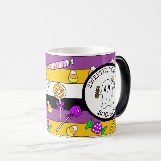 Schatz, du bist schön, Ghost Pun, Halloween Verwandlungstasse (VorderseiteRechts)