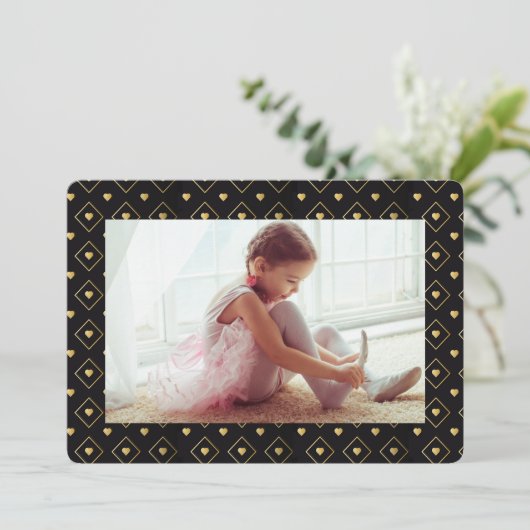 Schatz-Foto-Rahmen Einladung (Stehend Vorderseite)