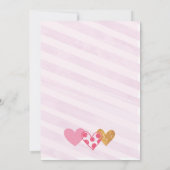 Schatz-Herz-Geburtstags-Einladung Einladung (Rückseite)