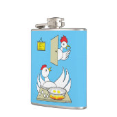 Schatz, ich bin Zuhause Chickens Flachmann (Links)