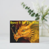 Schatz, ich habe die Kinder gegessen Postkarte (Stehend Vorderseite)