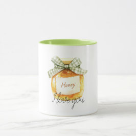 Schatz, ich liebe dich Honigglas Tasse