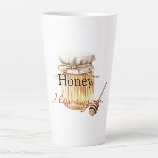Schatz, ich liebe dich milchtasse (Vorderseite)