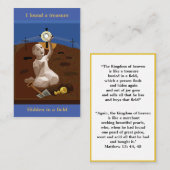 Schatz in einer Feldgebet-Karte Visitenkarte (Vorne/Hinten)