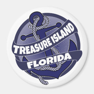 Schatz-Insel-Florida-Ankerstrudelmagnet Magnet